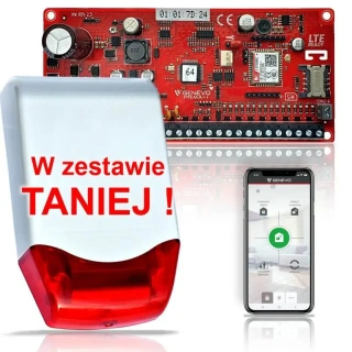Zestaw GENEVO PRiMA64 LTE Ready GSM centrala + sygnalizator TSZ4D